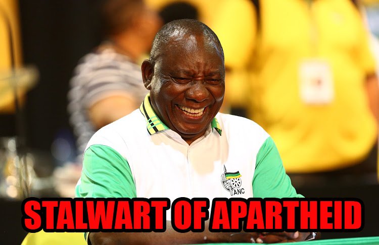 MasondoJoyce's tweet photo. @DPRamaphosa #CyrilRamaphosa a child of #WMC is without his own conscious &amp; brain.the whole gang of #WMC stooges are incessantly &amp; openly advising him to act against Blacks ..Had @MYANC voted for this bullshit.... #MODC #ANC54 #Magashule #JacksonMthembu #EnochGodongwana #ANCNEC https://t.co/RgpyUeuNGF