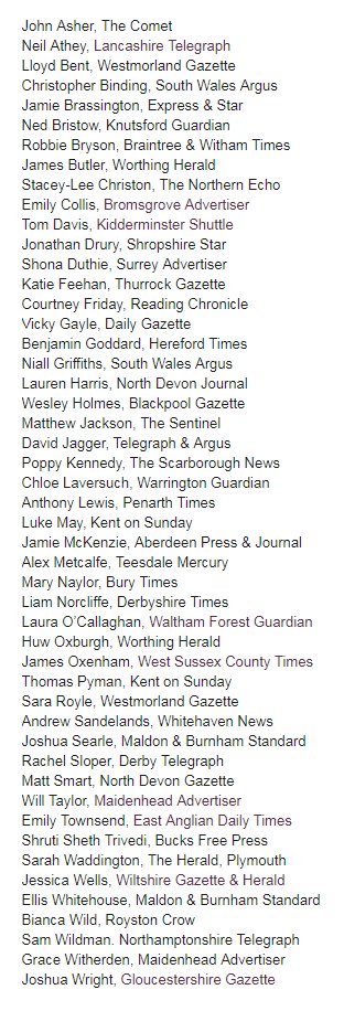 NewsAssociates's tweet photo. Well done to everyone who passed their NQJ to become senior reporters 🗞✨ Bring on 2️⃣0️⃣1️⃣8️⃣
https://t.co/QBE1kzeeaK 👏 #TeamNA #StartedHere #Our2017 https://t.co/lmnTqw1rBm