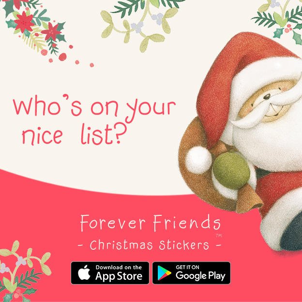 TipTapGame's tweet image. Who's on your nice list? Let them know in a festive message with our Forever Friends #Christmas stickers for iOS &amp;amp; Android 🐻🎅💕

GET THEM 📲 npga.me/loveyou
