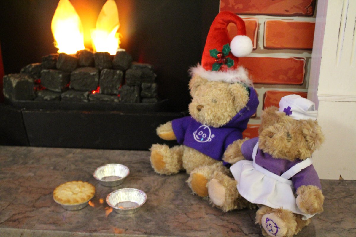 MrBernardBear's tweet photo. Me and Wendy are putting some #treats out for Father Christmas this morning. Sorry Santa, we might have accidentally eaten some of them 🎅 #12DaysofBernard @placemadebyyou https://t.co/ayH7KJ5uhi