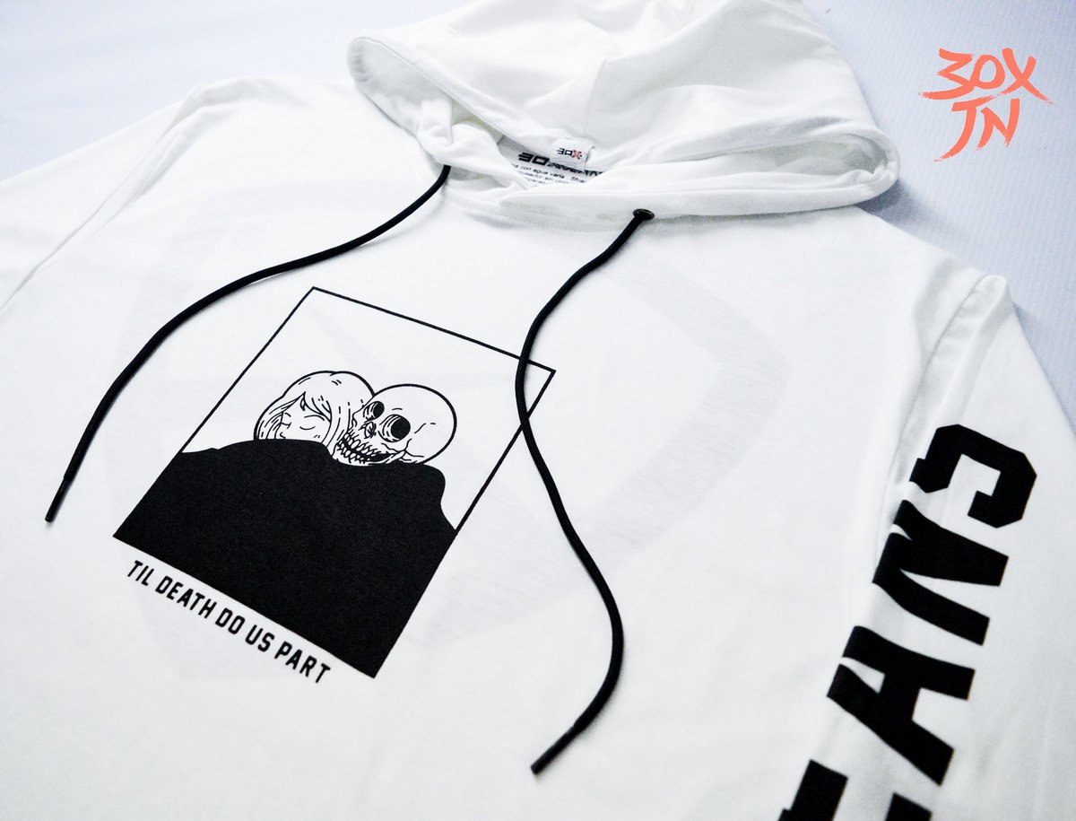 "til death do us part" hingga kematian memisahkan kita ❤️
Disain2 tshirt kita ga melulu soal branding. Terkadang kita juga berbicara tentang kehidupan &amp; kematian. Jangan sampe kehabisan guys. No repeat !!

#30xjeans