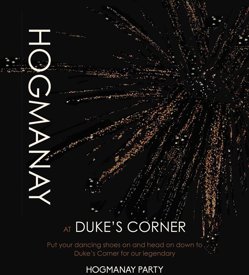Looking for a fun way to welcome in the new year in Dundee?

Why not join in the Hogmanay Party with Coconut Groove at Duke's Corner?

Live music from Coconut Groove with a piper to bring in the bells and DJ until 2.30am!

Find out more here: facebook.com/events/1117932…
