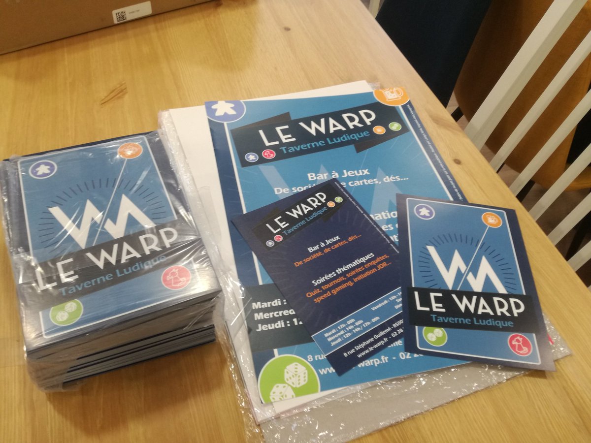 Le_Warp's tweet photo. Les affiches et flyers avec nos horaires viennent d'arriver ! Merci à @Lostyn_Web, notre super graphiste :) https://t.co/CBw7IfcoNq