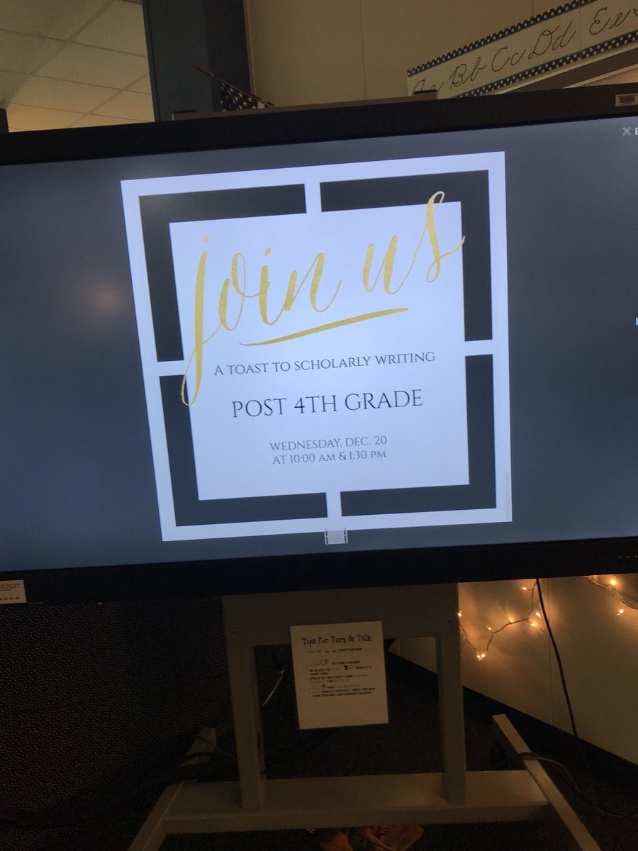 mrslenigsclass's tweet photo. A toast to scholarly writing! @CFISDPost #PostPatriots https://t.co/YoQMBCush8