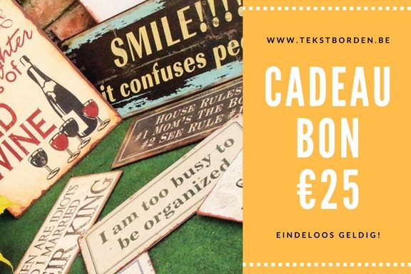 Wat geven voor de feestdagen aan je lief, mama, vriend, ... Een cadeaubon van tekstborden.be is eindeloos geldig en origineel. buff.ly/2BQUTgN