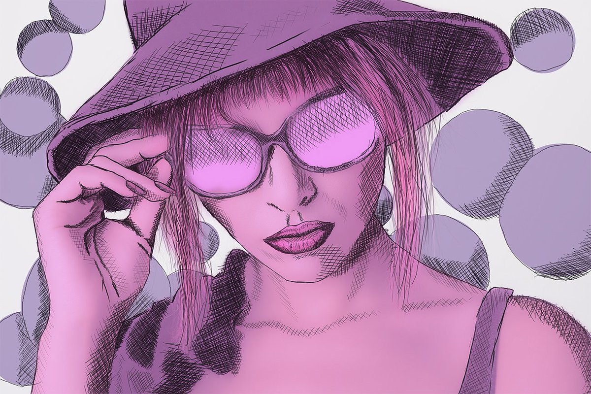 Boudoirexposure's tweet photo. Just a little bit of photo/illustration to brighten your day... #photography #illustration #pink #crosshatch #fashionphotography #creative #comiclook #lux https://t.co/2kEQxPflbS