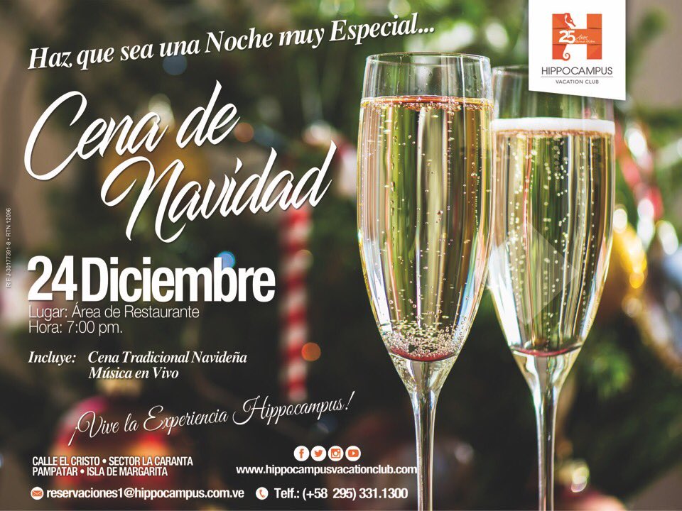 HippocampusVC's tweet photo. Los mejores momentos se viven entre amigos y familia, y esta noche buena tenemos para ti la mejor opción... Contáctanos. Contáctanos: reservaciones1@hippocampus.com.ve
Telf.: (+58  295) 331.1300 #islademargarita #cenadenavidad #nochebuena #navidadenmargarita #hippocampusvacation https://t.co/OR4wnNLUSJ