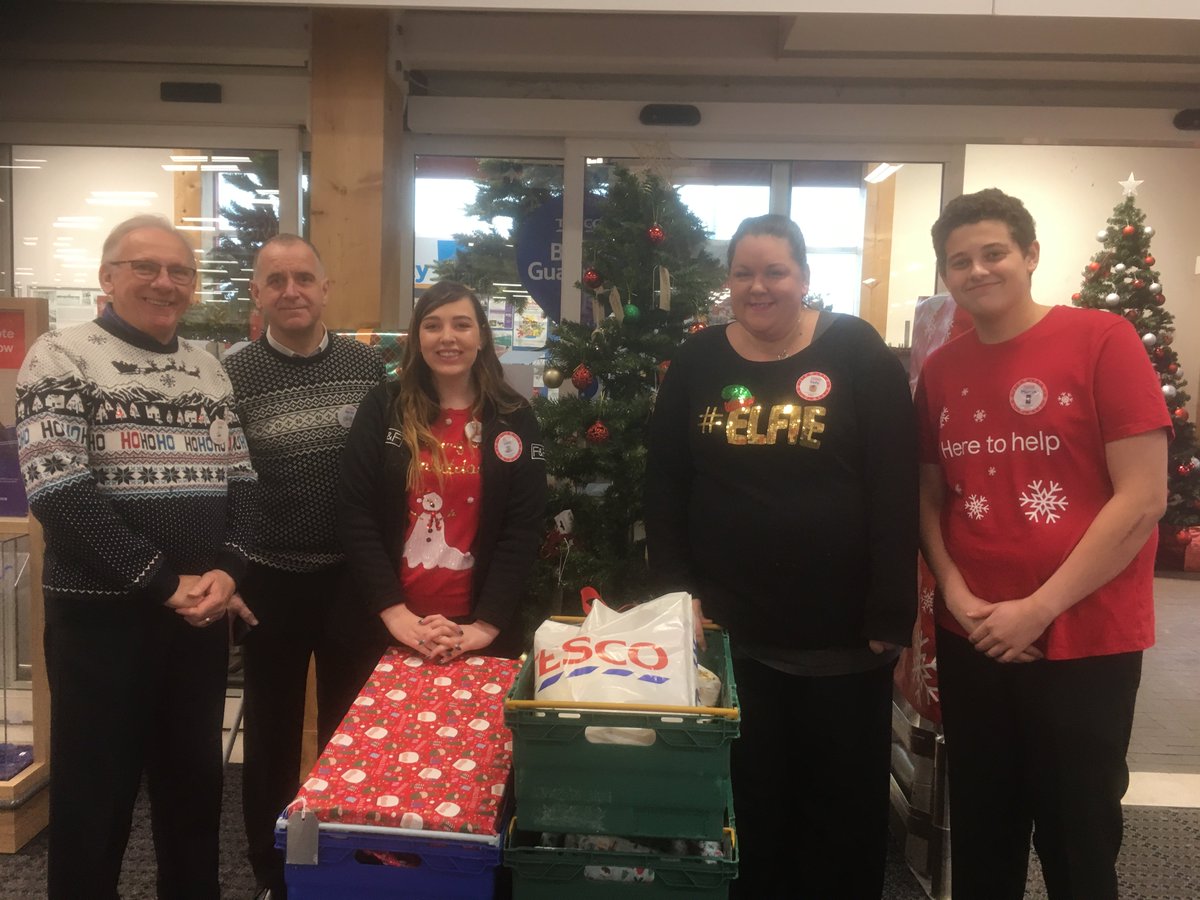 We've just been to Tesco Amesbury to collect a mountain of gifts donated by shoppers to the Christmas Gift Tree!

We'd like to thank Carlie &amp; Lucy for choosing our appeal as one of the recipients for the donations and all the staff at Tesco Amesbury for their help! #COYW