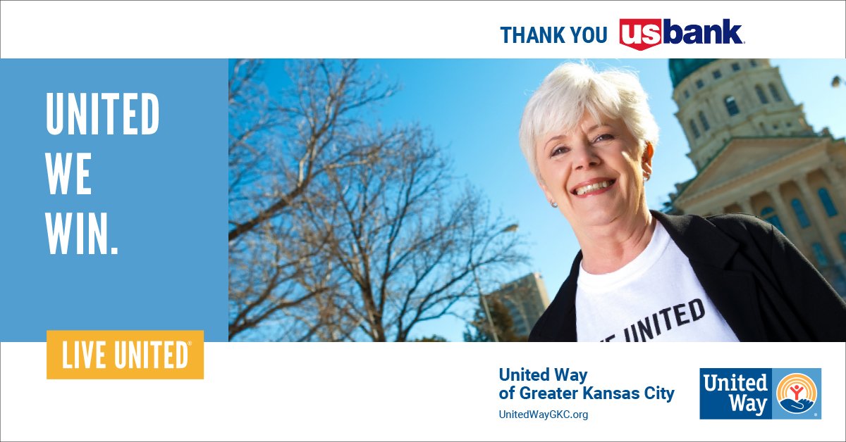 UnitedWayGKC's tweet photo. @USBank, your company and individual
contributions to the United Way of Greater Kansas City help us make a real difference in the lives of others.
#USBank #UnitedWayGKC #UME1KC https://t.co/dTyLhU7QC6
