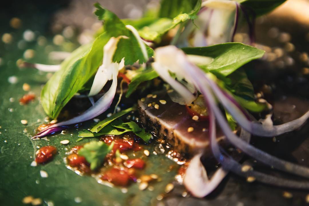 Seared Tuna, Sambal Oelek, garlic, red onion, basil leaves, coconut oil and lime juice.

#theshortmarketclub #foodie #food #restaurant #interior #justgoshoot #shortmarketclub #sonsofshortmarket #eatout  #yum #foodporn #capetownfoodie #capetown #picoftheday