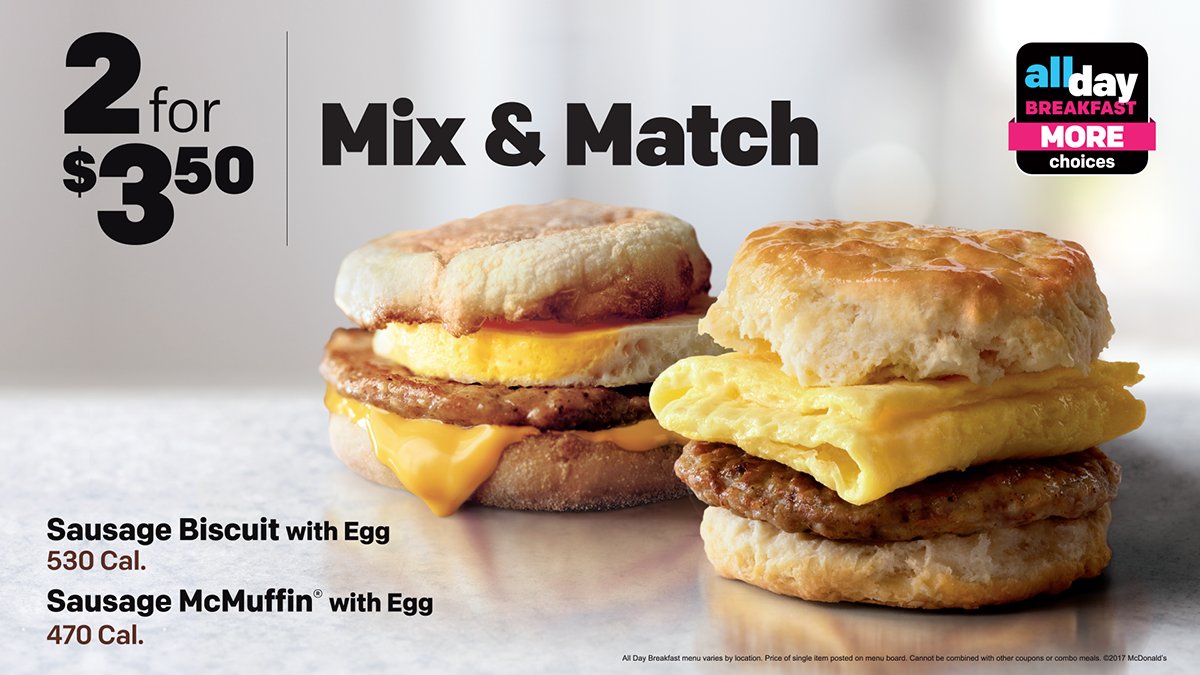 Let's get Thursday going on the right foot with breakfast at McDs!