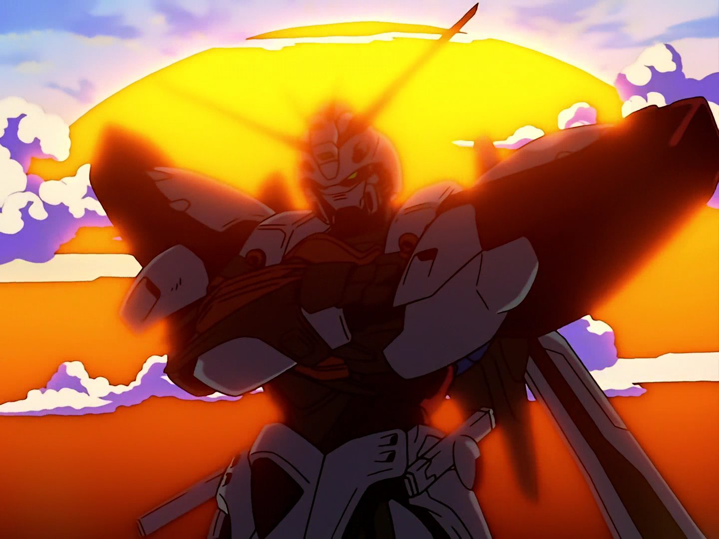ノリ ロボットアニメopのここがすき 夕陽を背に腕組みするゴッドガンダム T Co Oc1p5scb7r Twitter