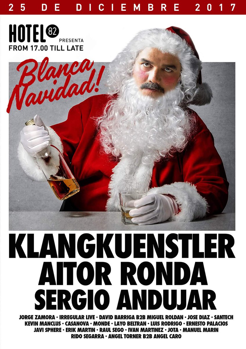 SpookClubVcia's tweet photo. Lunes 25 diciembre... CELEBRAMOS LA NAVIDAD, BAILANDO EN SPOOK!! 💃💃💣#hotel82 #BlancaNavidad 
Apertura puertas 17:00 hs. Ven GRATIS DE 17 A 18 HS con tu entrada Winter Festival!!! #SpookClub #Estamosdemoda ❤️ https://t.co/6a3DC6UJL1