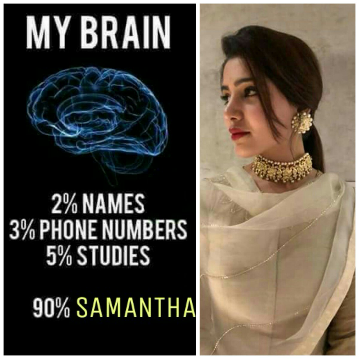 HariSam87's tweet photo. After seeing @Samanthaprabhu2 in this outfit my brain is not concentrating on anything cos there is no space in my brain from yesterday #Angeliclook 😇😘 https://t.co/iCrgmVqdbA