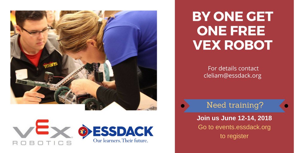 ESSDACK's tweet image. Jolly ol&apos;ESSDACK has a #VEXRobotics offer you would be CRAZY not opt into. #ksedchat #CompetitiveRobotics #DoLearning