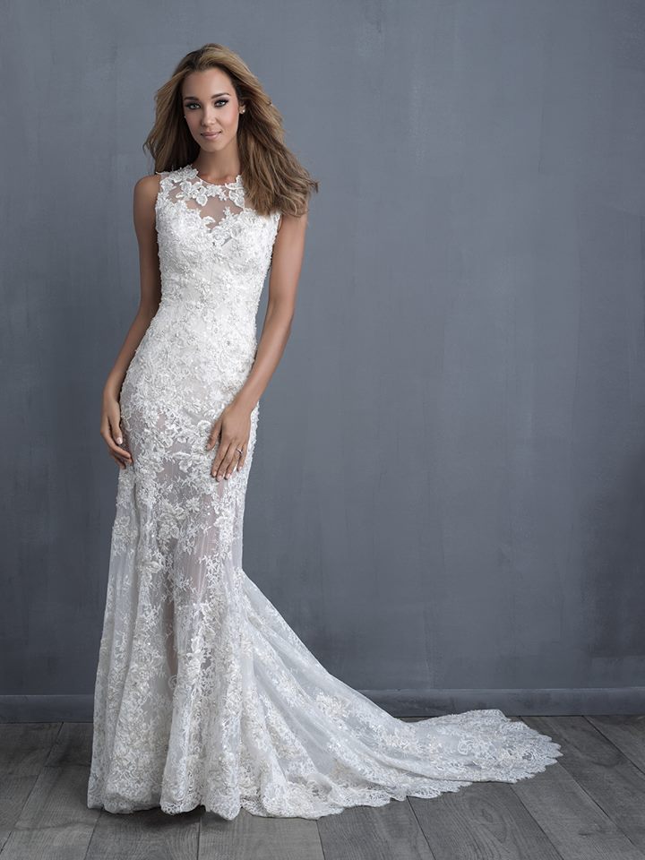 NextBrides's tweet photo. Sweet floral appliques overlay this slim-silhouetted slip dress. Allure Couture C480.
#wedding #weddingdress #bride #nextbrides https://t.co/VKL7bK41ZX
