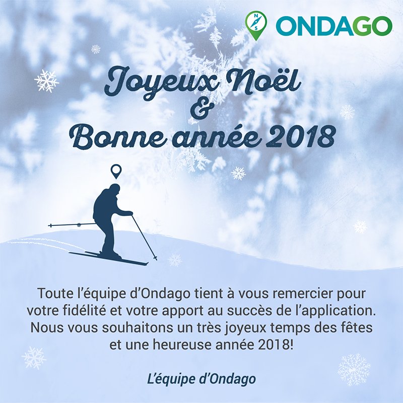 De la part de toute l'équipe d'Ondago, nous vous souhaitons de passer un très beau temps des fêtes entourés de ceux que vous aimez !