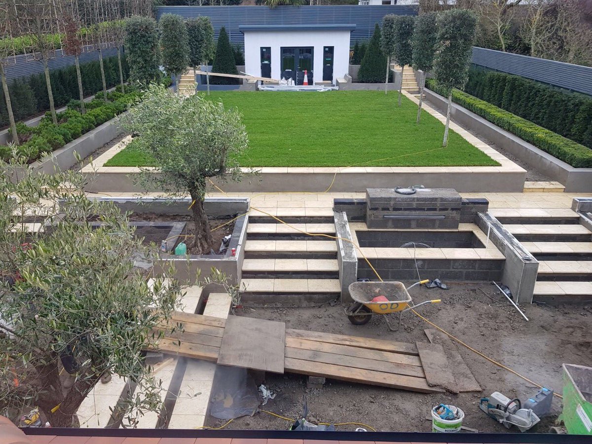 AlanRudden's tweet image. Good progress being made on one of our current designs. Looking forward to seeing this garden completed next year!