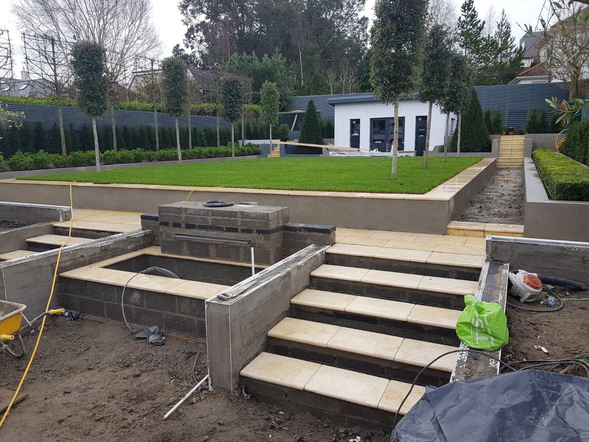 AlanRudden's tweet image. Good progress being made on one of our current designs. Looking forward to seeing this garden completed next year!
