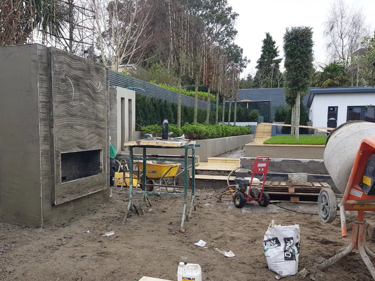 AlanRudden's tweet image. Good progress being made on one of our current designs. Looking forward to seeing this garden completed next year!