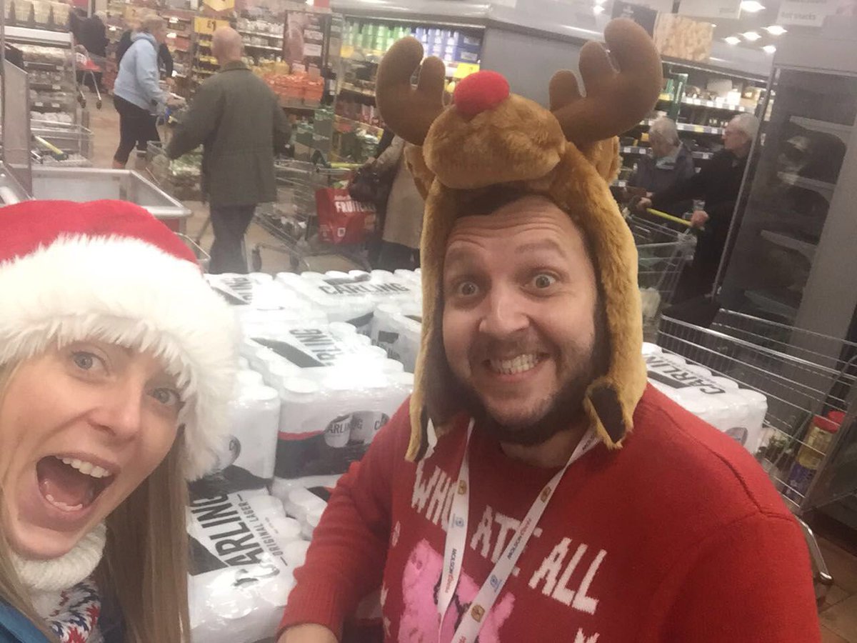 PowerforceMCD3's tweet photo. Santa &amp; Rudolph making a difference in Morrison’s Notts.
#COPIntoXmas #carling @PowerforceMCNSM @PowerforceMCFM2 @PowerforceMCC https://t.co/vo07acKXML