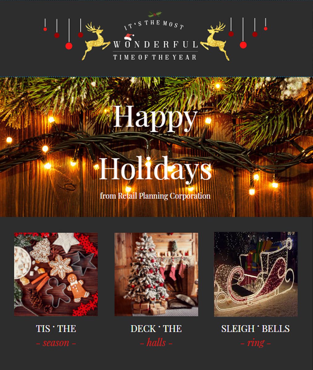 Retail_Planning's tweet photo. We wish you Happy Holidays and a Happy New Year from RPC! #merry #bright #ringin2018 https://t.co/NCGLscTzdp