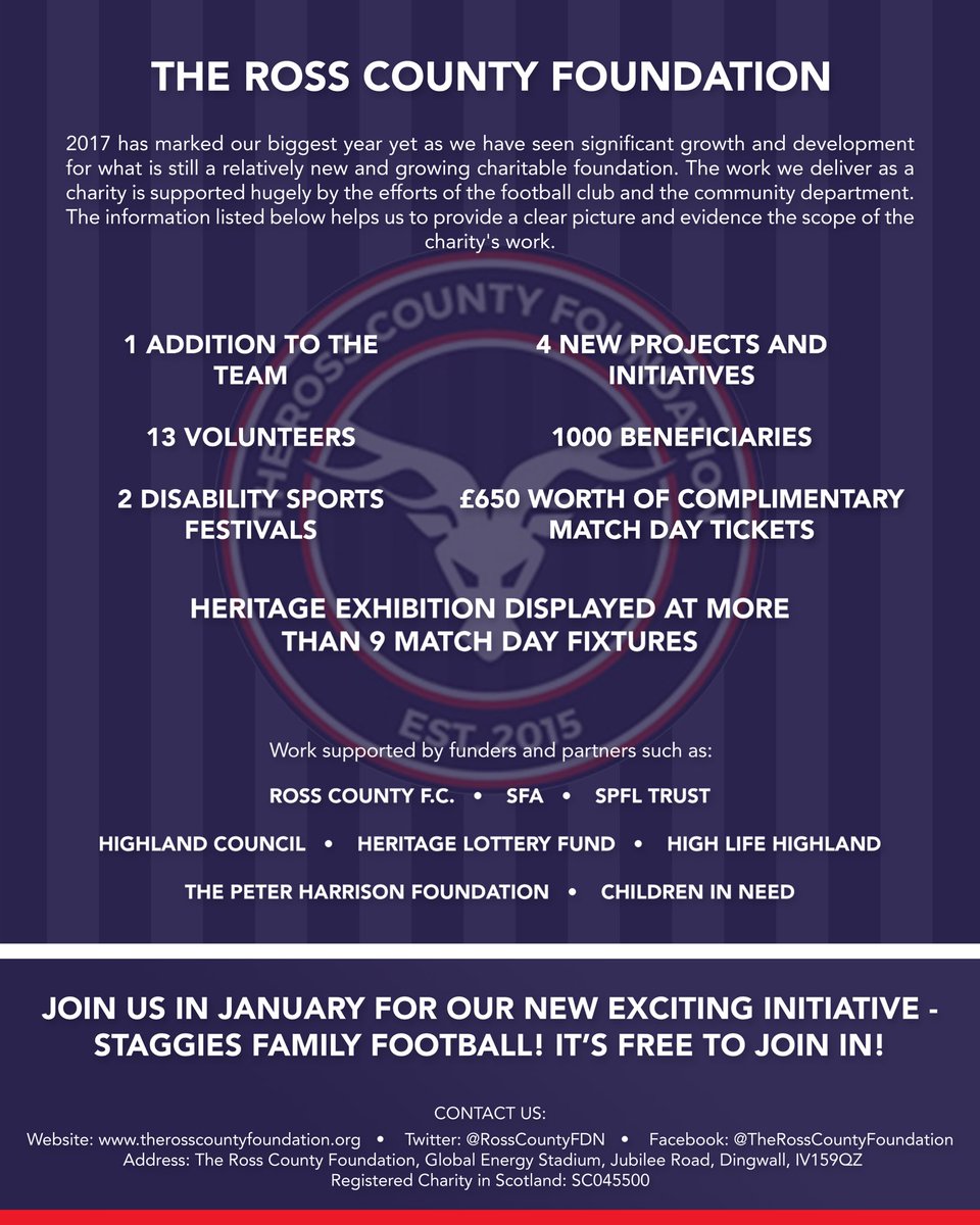 The Ross County Foundation 2017