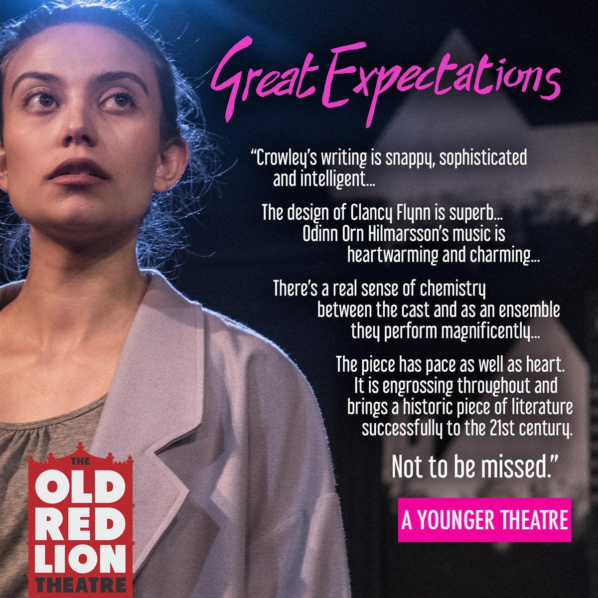 ORLTheatre's tweet photo. So many stars for #GreatExpectations, lovingly adapted from the #CharlesDickens novel by @crowleeey, catapulting Pip into the 21st century. Check out the wonderful reviews and get booking! https://t.co/d0knPaudbV #ChristmasTheatre #FringeTheatre #Theatre Runs until 6th Jan 2018! https://t.co/TfsaKpu8K5