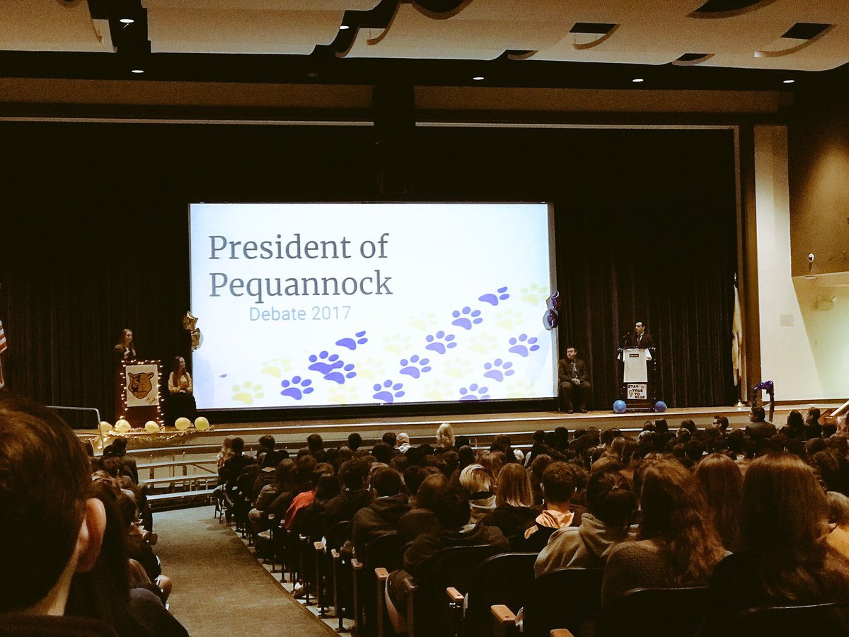 MsDooley_PTHS's tweet photo. So very proud of these students and all of their hard work! 💙🐾💛 Way to go @MrsJCohen20! #APGovDebate #votegold #voteblue #peqpantherpride https://t.co/h9cxvkyfO0