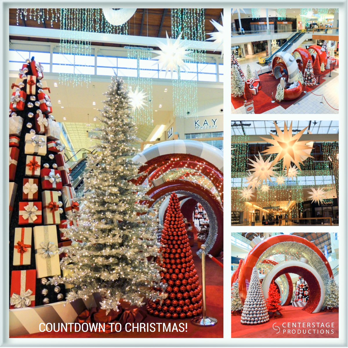 CSPDisplay's tweet photo. 5 Days Until Christmas!! Experience a walk through gigantic ornaments @NorthlakeMall , NC! https://t.co/cWJjuJt389