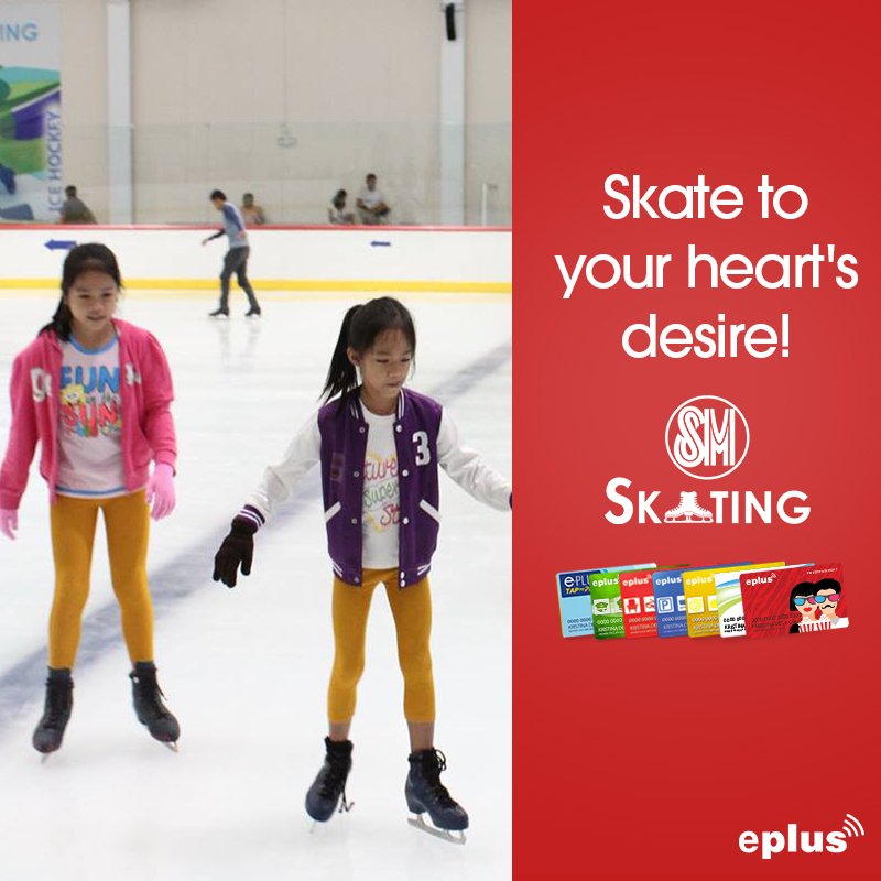 ePLUStaptopay's tweet photo. Take your family out ice skating at SM Skating pre-holidaze! Pay with your #ePLUS card for hassle-free transactions! https://t.co/Oq7mZ8y6Qx