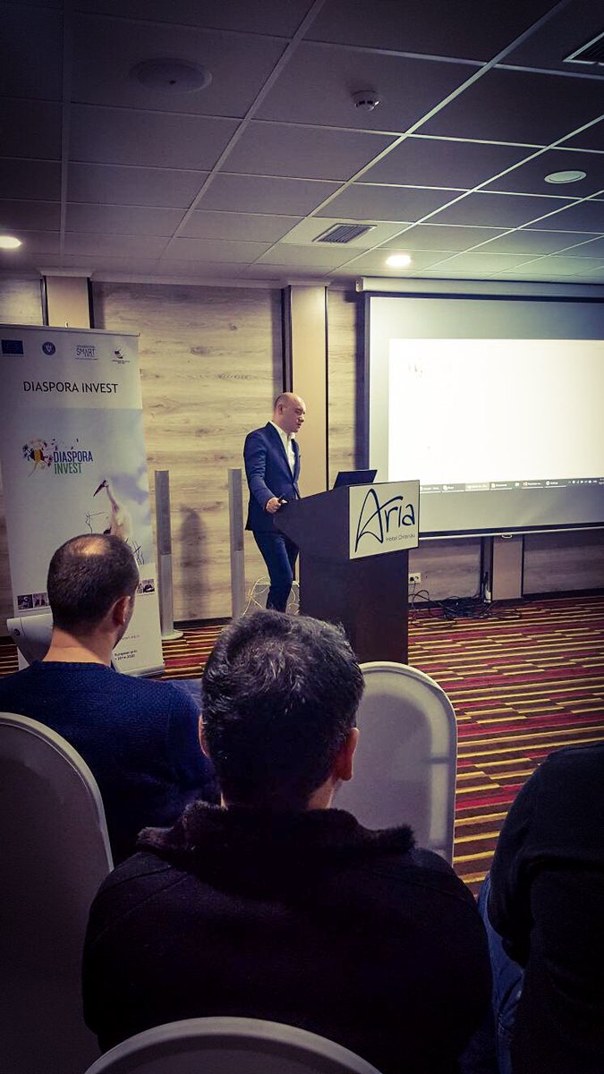 smartdevcenter's tweet image. DIASPORA INVEST - un proiect care finanteaza romanii din diaspora cu 40.000 EUR pentru fiecare start-up infiintat in Romania. 
Prezentarea proiectului in Republica Moldova.
