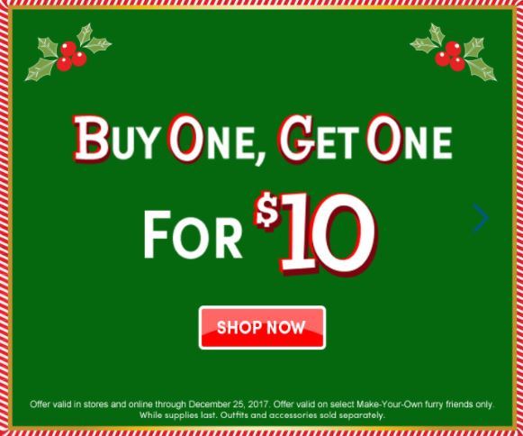 Build-a-Bear: Buy One, Get One for $10 freebiesforacause.com/build-bear-buy…