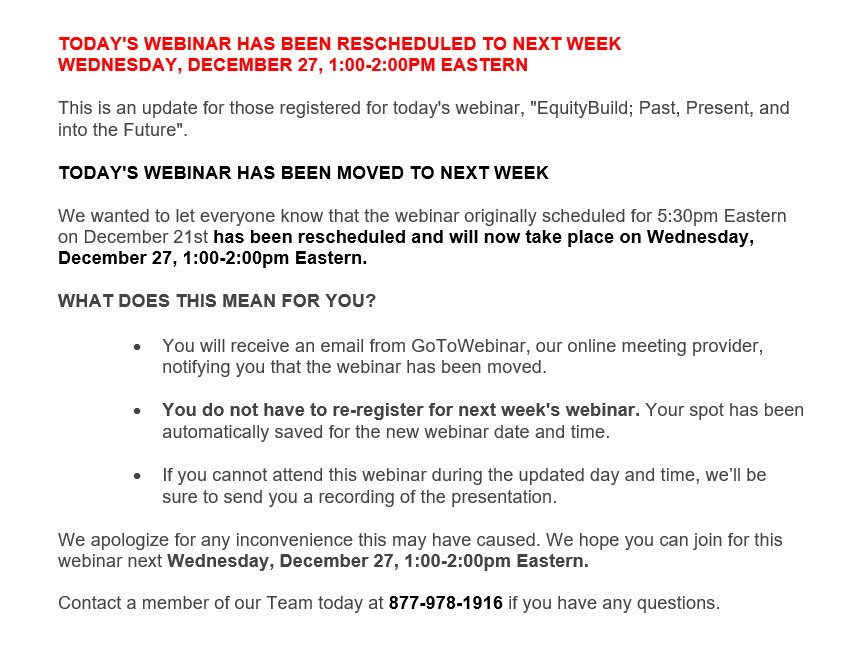 EquityBuild's tweet image. *