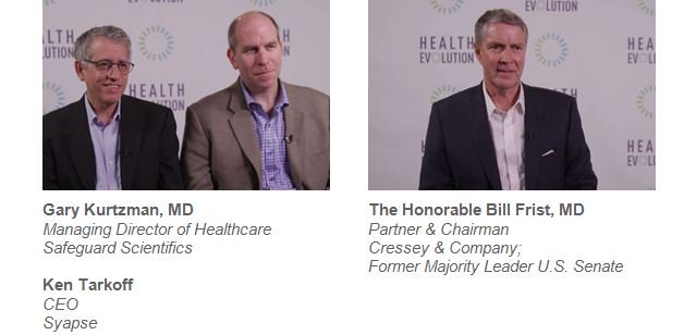 Personalization = a key to progress! This week <a href="/GKurtzman/">Gary Kurtzman, MD</a> <a href="/Safeguard/">SafeguardScientifics</a> Ken Tarkoff of <a href="/Syapse/">Syapse</a> &amp; <a href="/bfrist/">Bill Frist, M.D.</a> of Cressey &amp; Co dig into the importance of personalized patient care for the individual as the next step in the evolution of care delivery. bit.ly/2hyqgkx