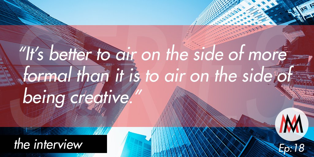 LeeCaraher's tweet image. When you&apos;re browsing your closet for an interview outfit, don&apos;t go for the &quot;misunderstood artist&quot; look - we&apos;re midway through our #HowToLandAJob series on @MMindedPodcast bit.ly/2Bg4WM4