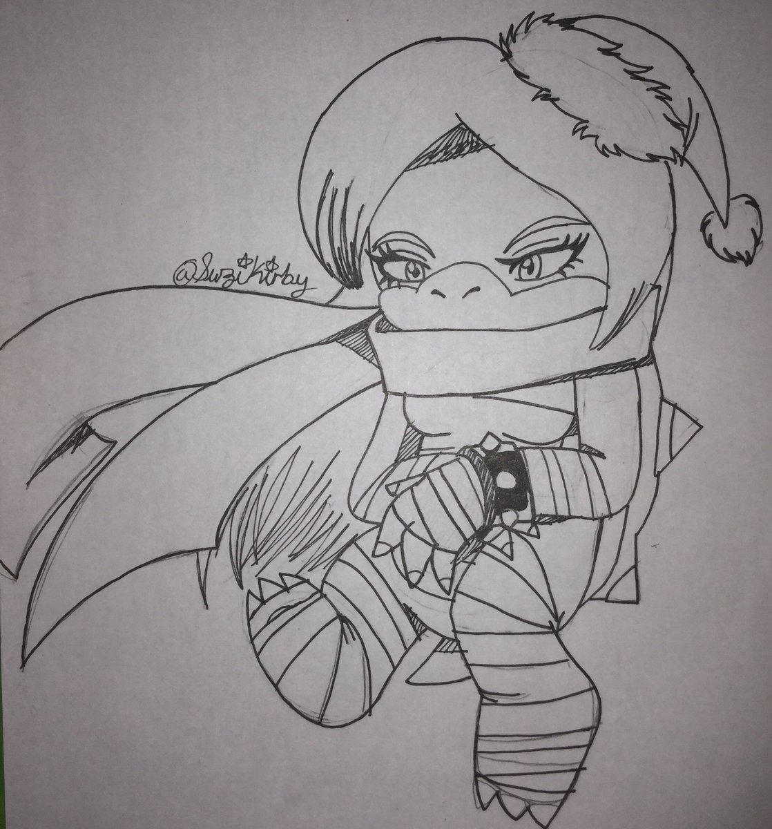 Suzikirby89's tweet image. My Koopasona is getting into holidays. 

❄️Walking in a Winter Wonderland ❄️ #koopasona #koopalings #fanart #myart #holidays #holidayfanart #christmas