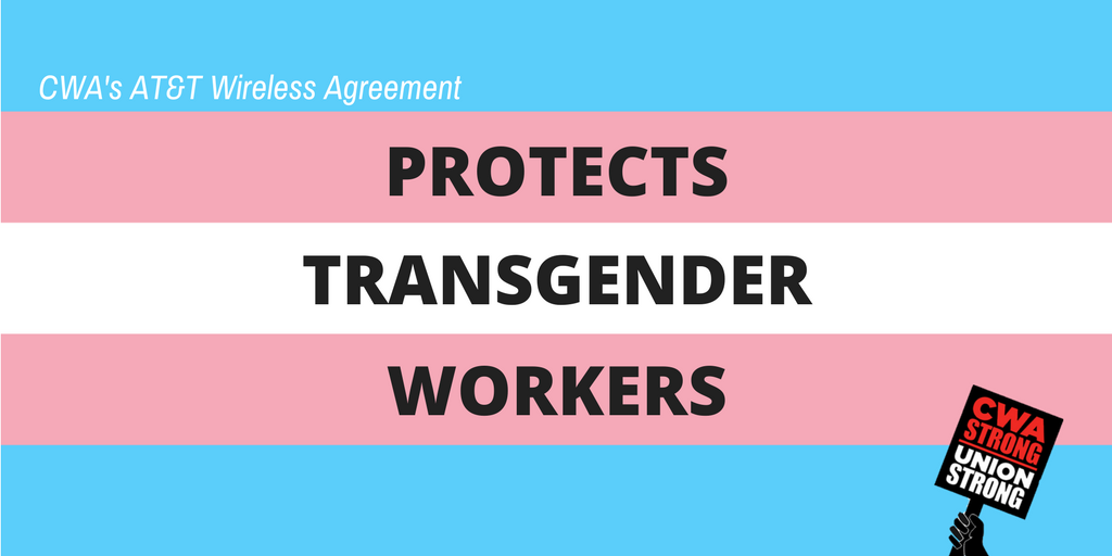 Our tentative agreement at <a href="/ATT/">AT&T</a> Mobility provides the first-ever enforceable protections against discrimination based on gender identity in 16 states where no statewide non-discrimination law covering this category exists. cwa-union.org/news/releases/…