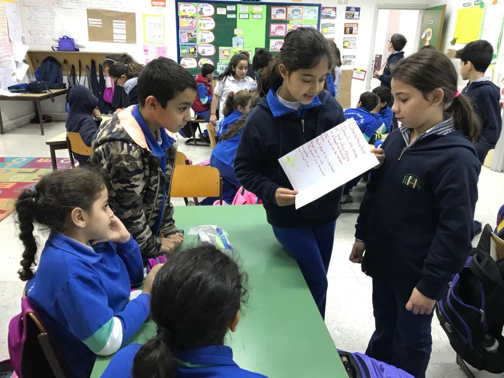 RHHS_Elementary's tweet photo. BE4B learners sharing their summative assessment brochures with grade 3 learners #ecosystems #peer_learning https://t.co/z5J1L8VFPN
