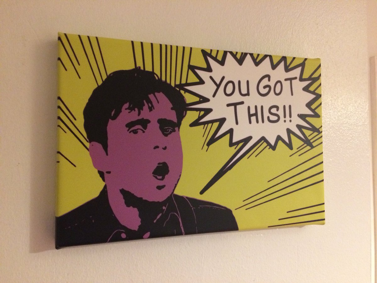 ian8bit's tweet photo. I had this @jimmyeatworld canvas made for my man cave. For those moments I need motivation #igotthis #sureandcertain https://t.co/lnGX6XB1VE