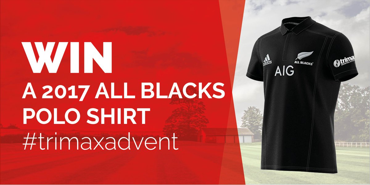 TrimaxMowers's tweet photo. Day 21. If rugby is your thing, here’s your chance to win a 2017 All Blacks shirt. Simply like &amp; RT #trimaxadvent for your chance to win! https://t.co/XlHiL69Vky