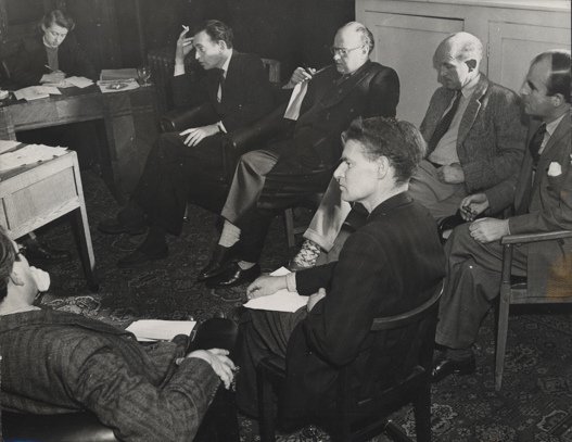 BAFTA's tweet photo. To celebrate #BAFTA70 this year, we took a trip down memory lane to explore BAFTA's heritage... #HLFSupported 

Here we have one of the first meetings between the founding members of the Academy! https://t.co/AhrauquSRL