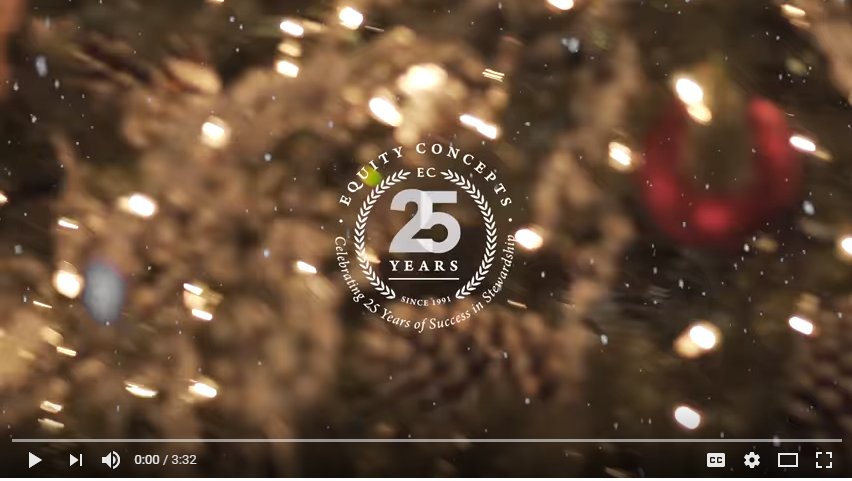 equityconcepts's tweet photo. Merry Christmas and Happy New Year! The EC staff shares some of their favorite holiday memories in this Christmas video: https://t.co/etDCU4D6Yb https://t.co/VaEnmLtHXq