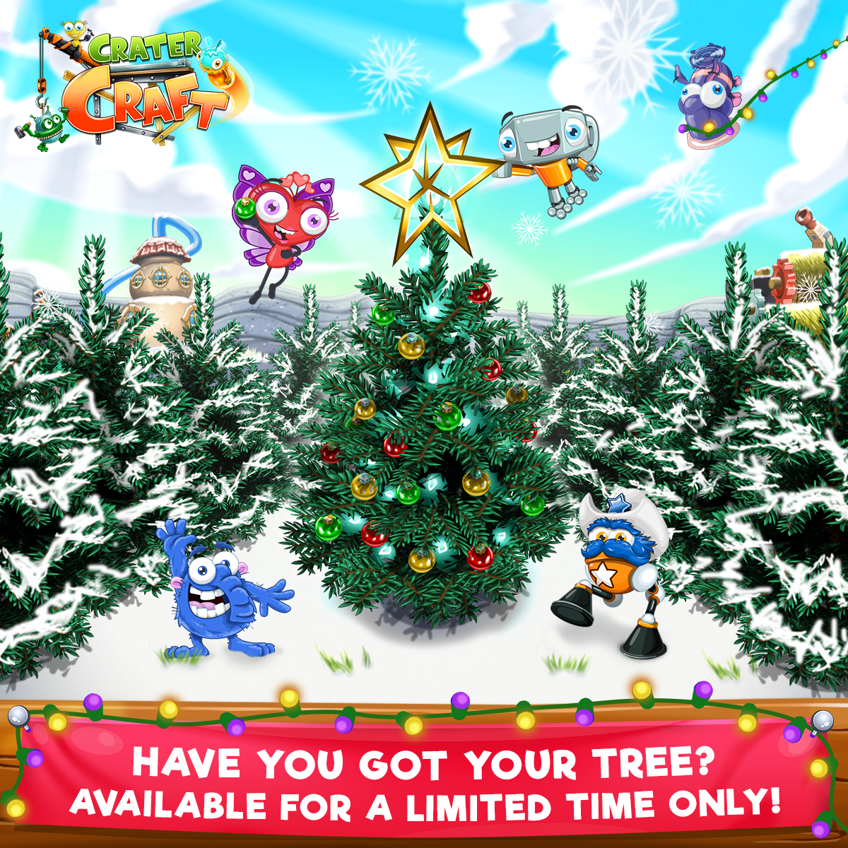 FarmAndCraftApp's tweet photo. Stock alert! The limited edition Xmas Tree is now on sale in the Shop! Give your rooms a merry makeover this holiday season in #CraterCraft!
Play Now: https://t.co/5GknHxR79f https://t.co/xU8KOlKuEq