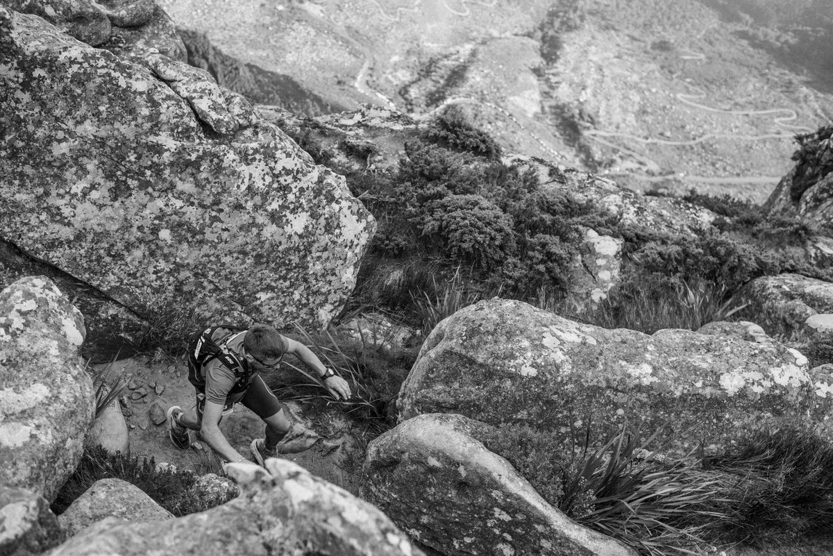 UltratrailCT's tweet photo. It's not a case of man versus mountain. For Backmarkers the reasons for running an ultra marathon seldom have anything to do with running or performance - its a form of therapy. #myUTCT #BackMarkersProject https://t.co/vwLIJfx15M