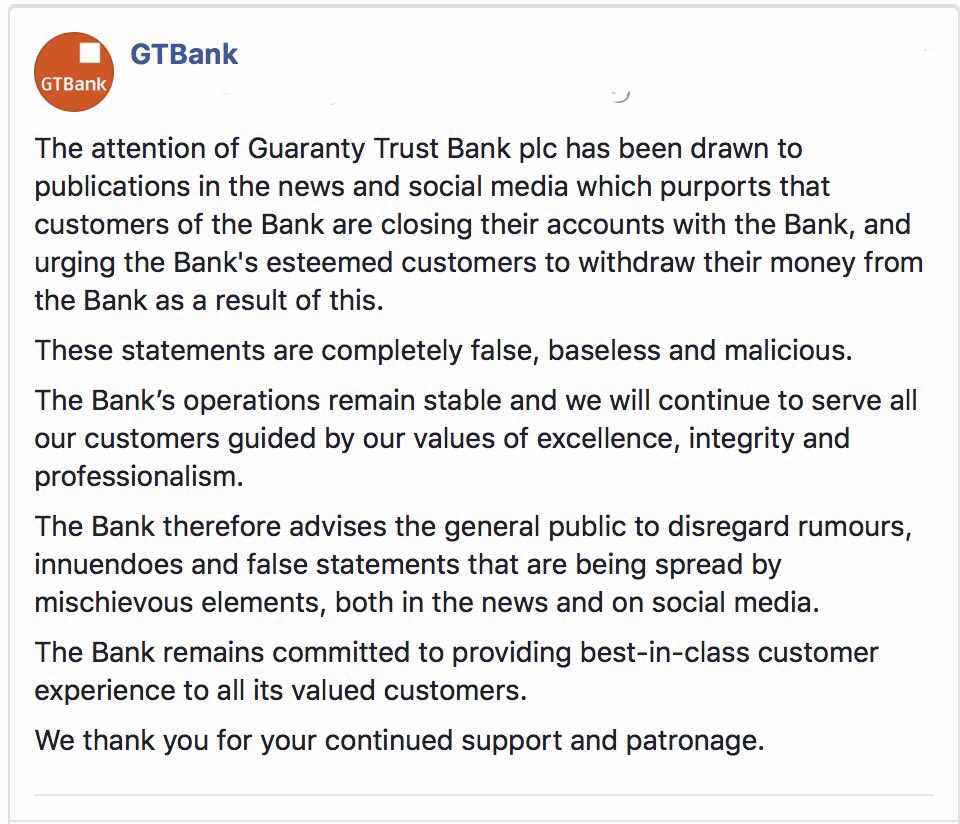 gtbank's tweet photo. Public announcement! https://t.co/If0QHCkxiV