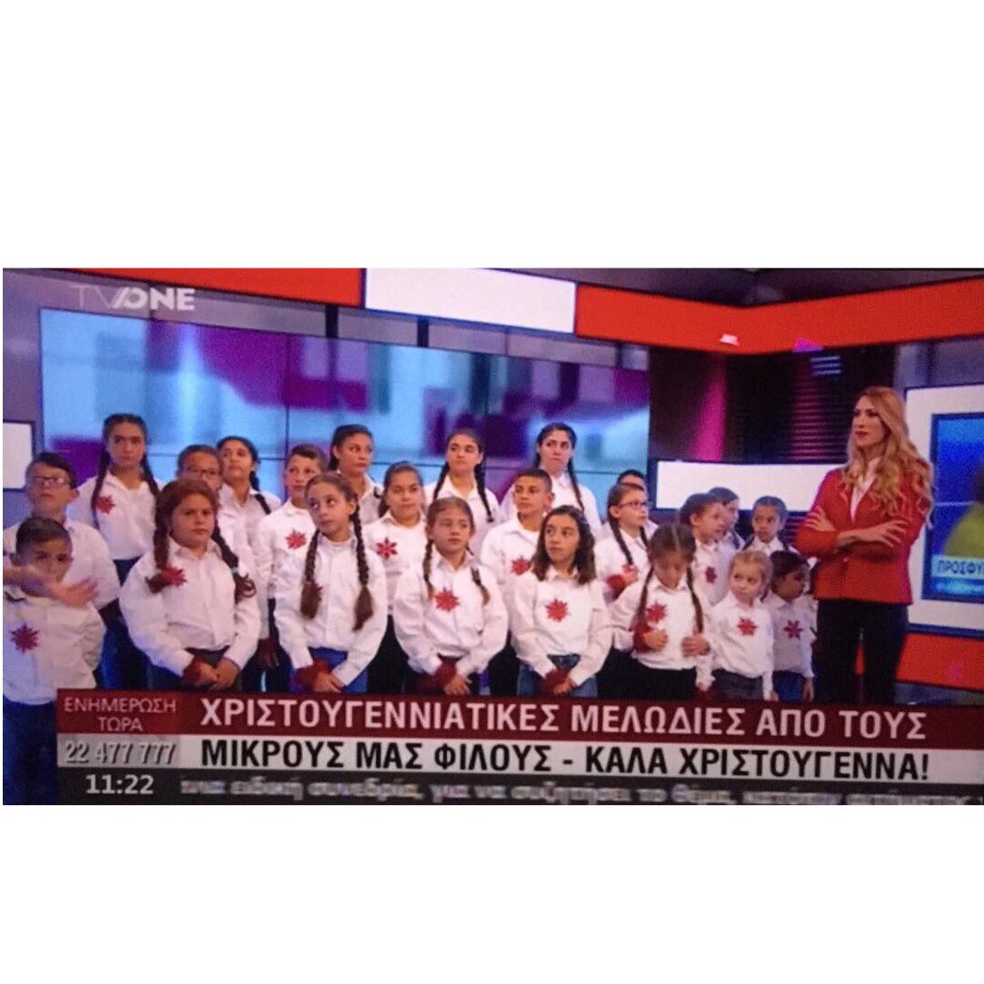 Aspa02's tweet photo. Η χορωδία της σχολής μας στο TvOne:) https://t.co/3CJCSnK5kL