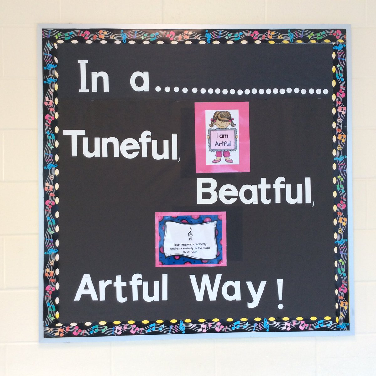 Miller School Music Bulletin Boards #wpselemusic #TuBeArtful