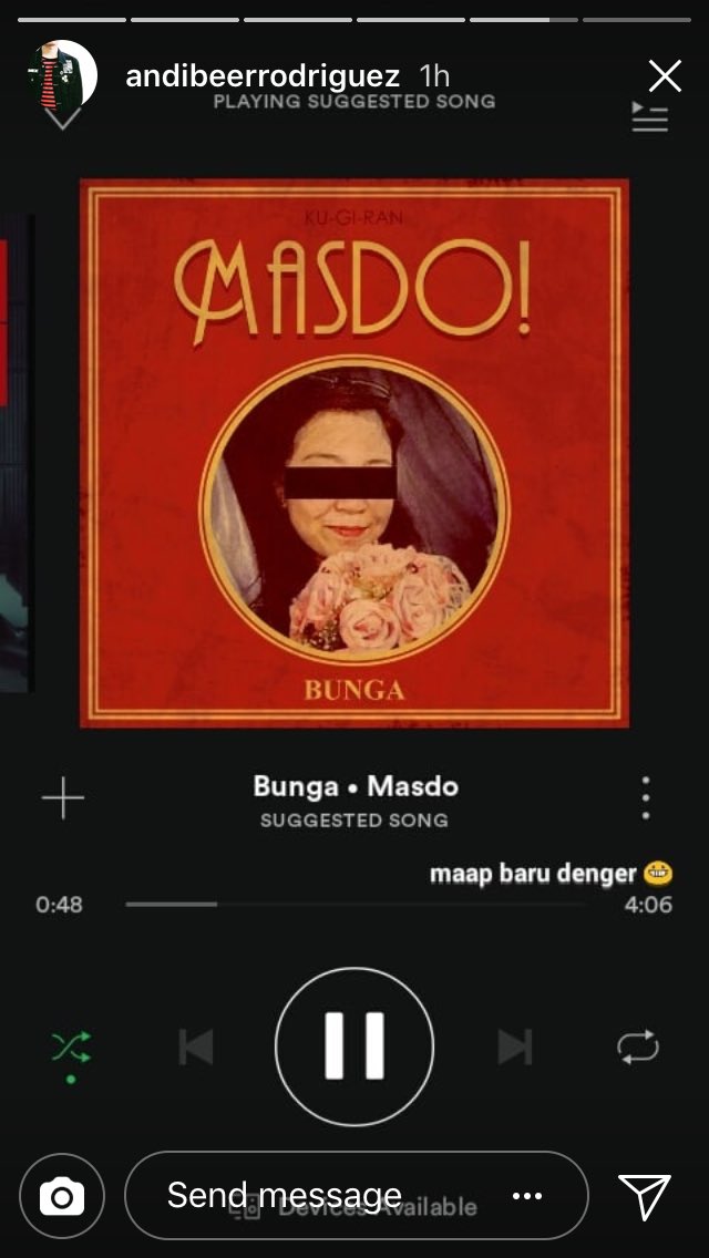 Dakwah member aku <a href="/andibeer/">andi&rodriguez</a> dari Jakarta dengar lagu <a href="/KugiranMasdo/">MASDO!</a>. #Sebarkan #DoneDakwah 🇮🇩🇲🇾