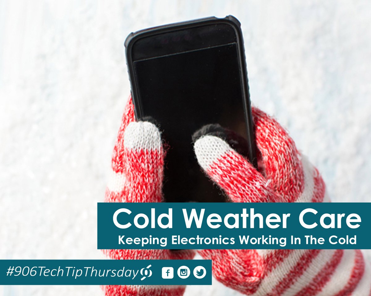 906Technologies's tweet image. #906TechTipThursday &amp;gt;&amp;gt;&amp;gt;&amp;gt;&amp;gt;&amp;gt; Doing a repeat tip this week, but for very good reason as winter is in FULL SWING in Michigan and throughout the midwest. Check out our Facebook page for a full list of cold weather care tips for your devices. #techietips #michigan #winterweather